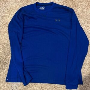 Blue Under Armor Large Waffle long Sleeve Thermal